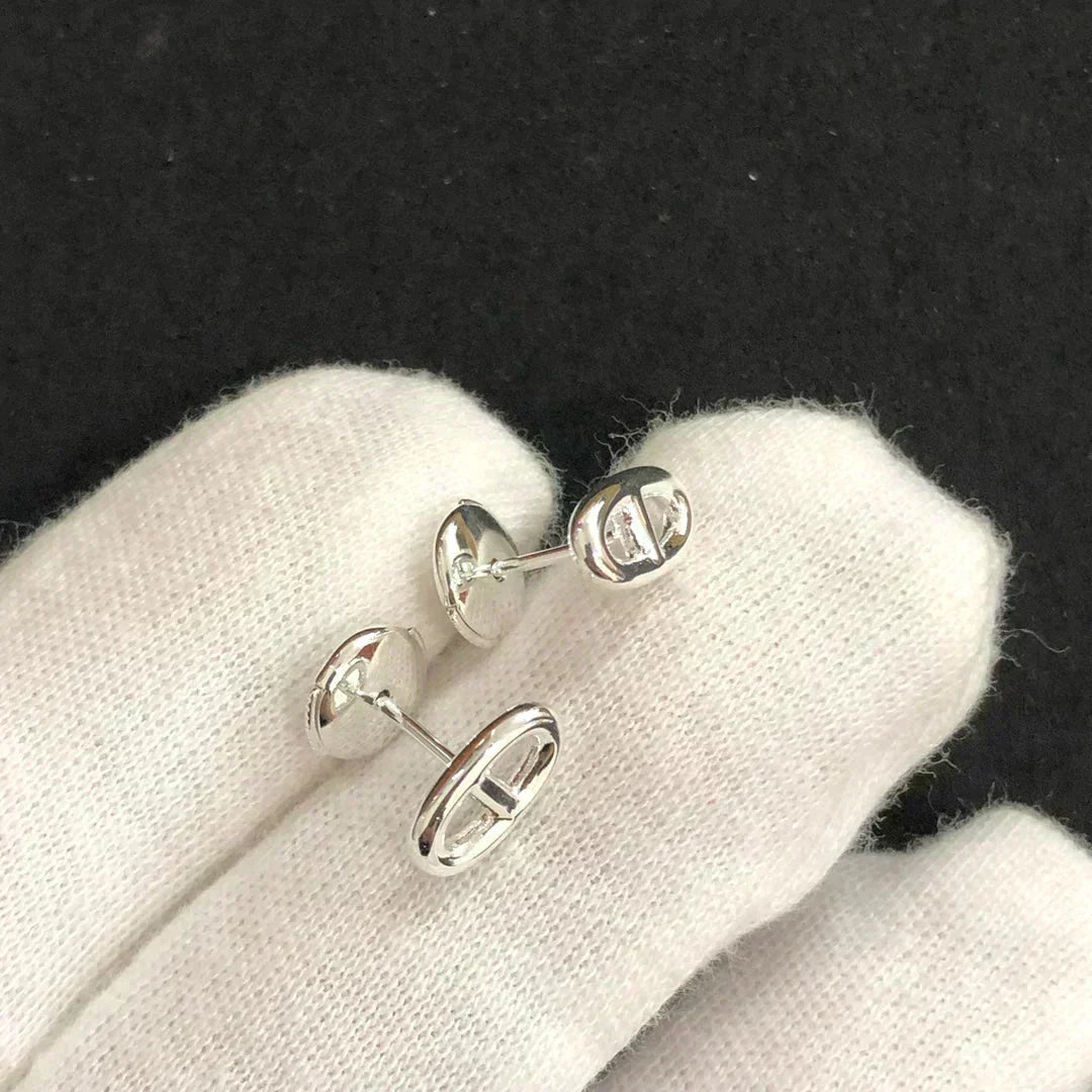 [Gaonasi]CHAINE SMALL EARRINGS GOLD AND SILVER