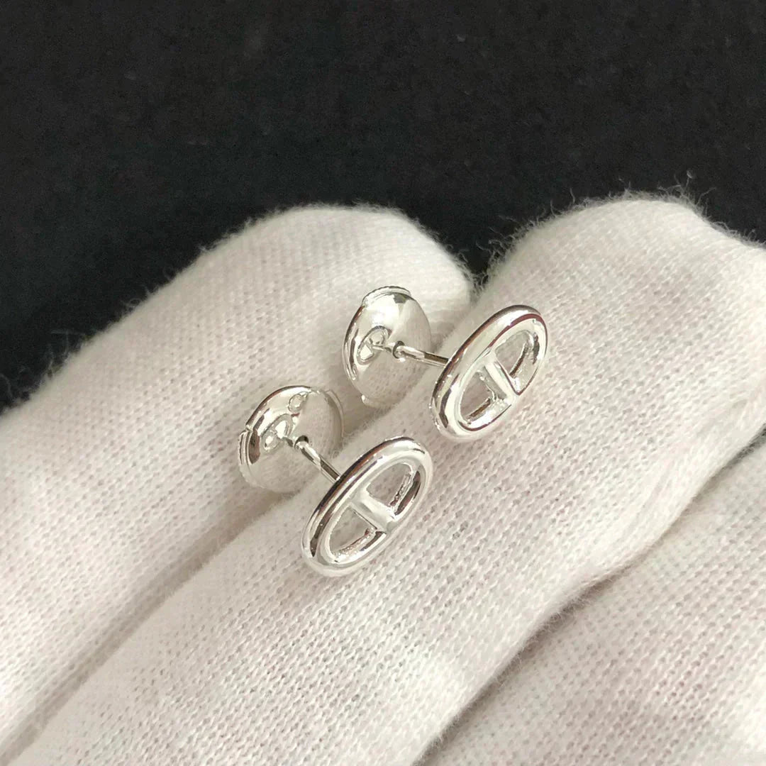 [Gaonasi]CHAINE SMALL EARRINGS GOLD AND SILVER