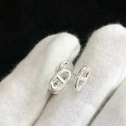 [Gaonasi]CHAINE SMALL EARRINGS GOLD AND SILVER
