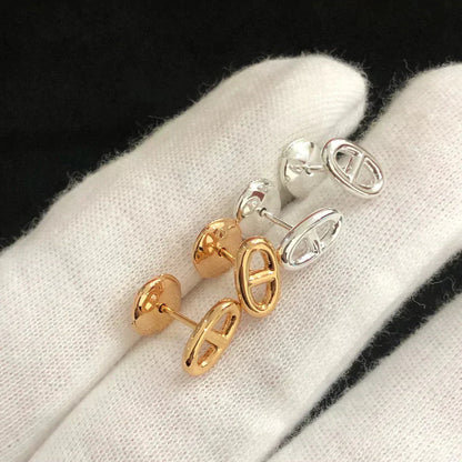 [Gaonasi]CHAINE SMALL EARRINGS GOLD AND SILVER