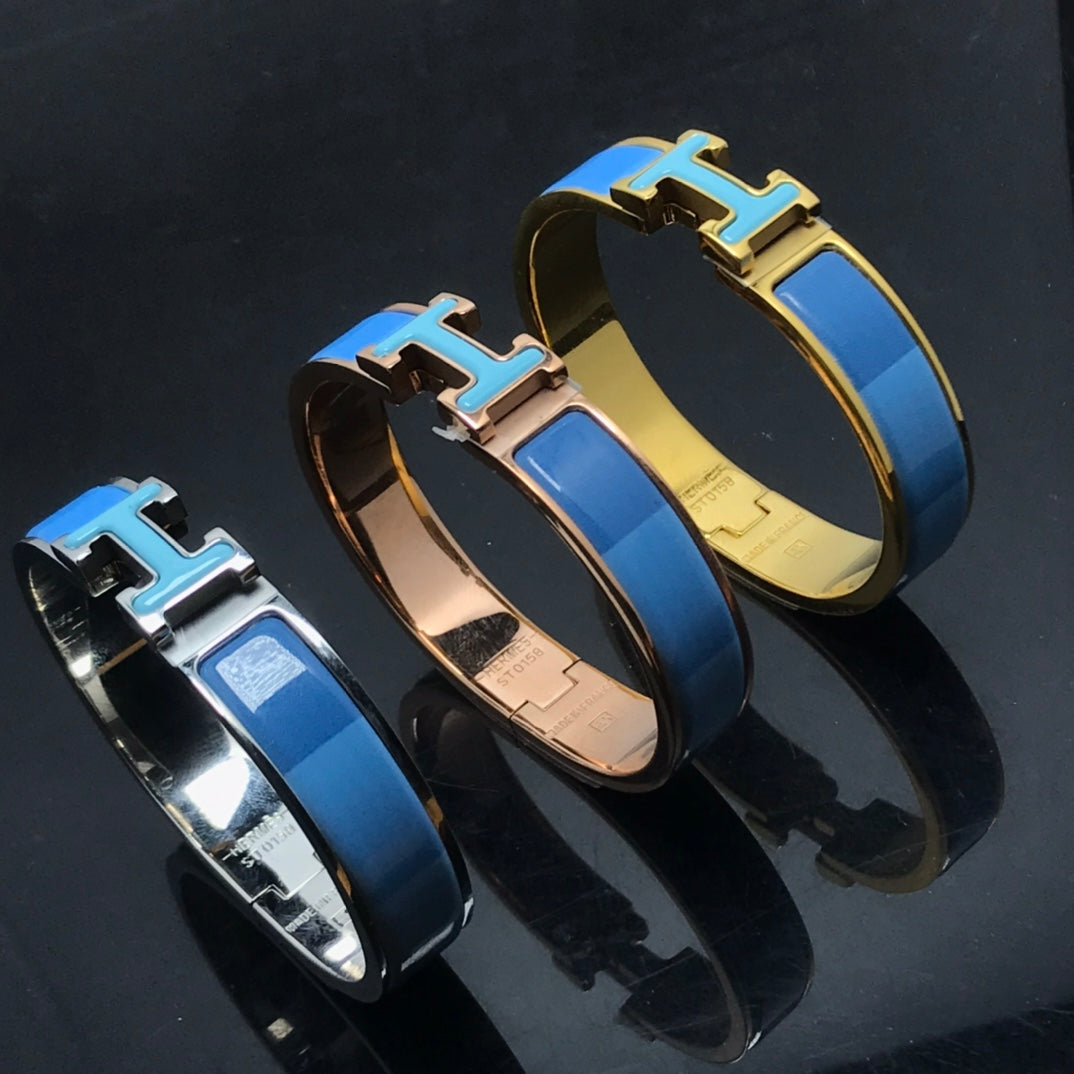 [Gaonasi]H BRACELET BLUE RAINBOW CERAMIC