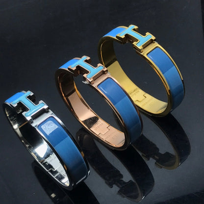 [Gaonasi]H BRACELET BLUE RAINBOW CERAMIC