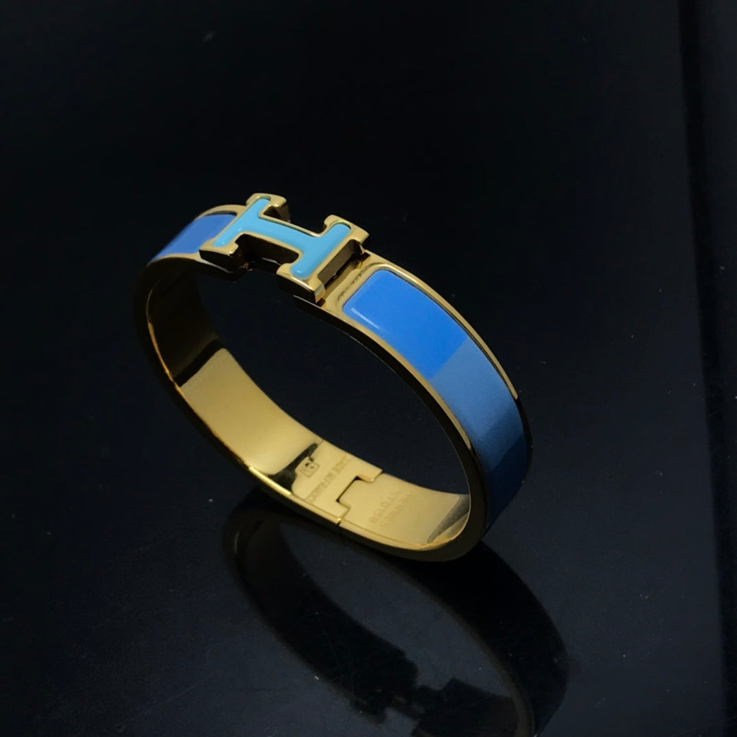 [Gaonasi]H BRACELET BLUE RAINBOW CERAMIC