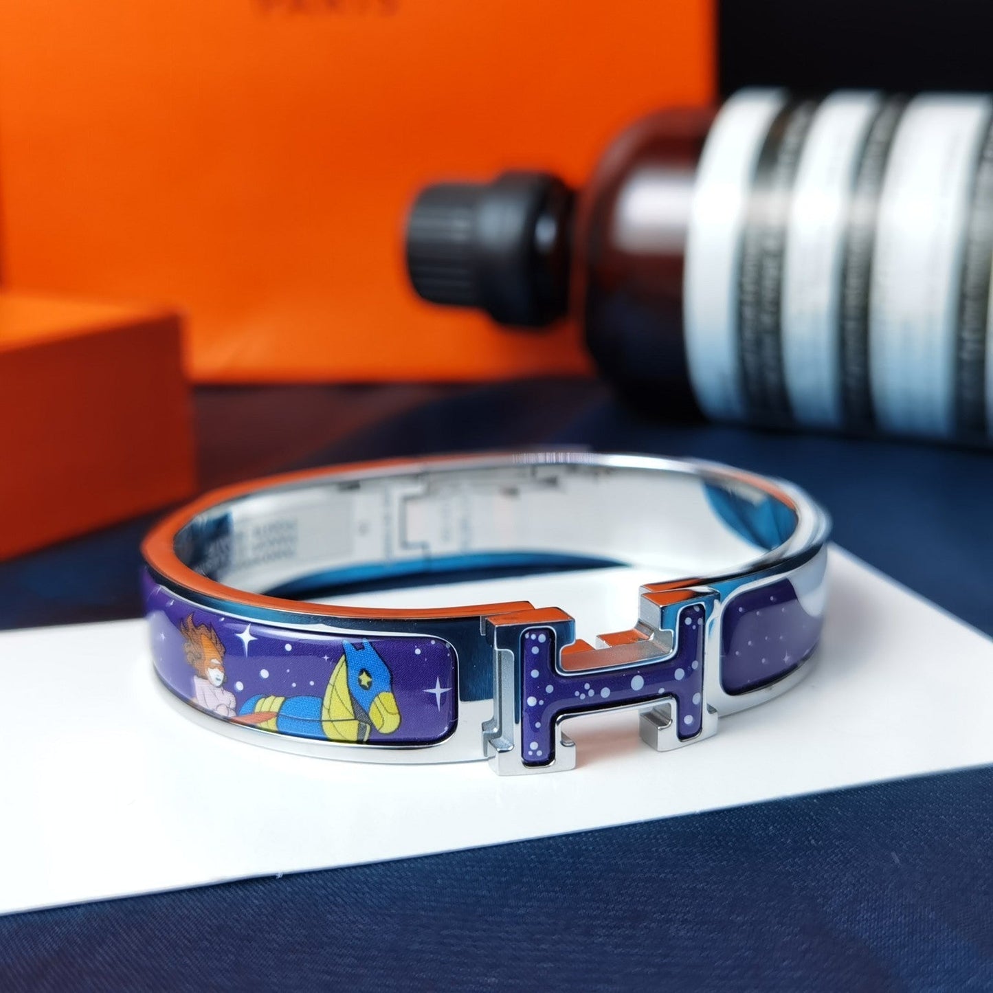[Gaonasi]H STAR AND MOON BRACELET 12MM