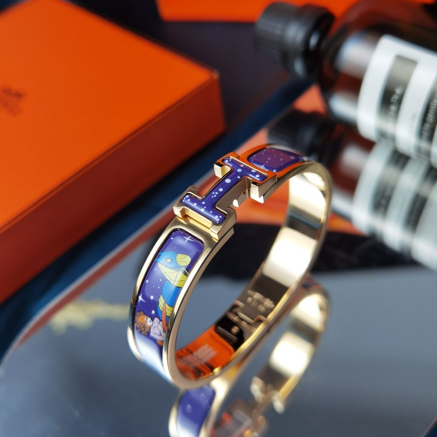 [Gaonasi]H STAR AND MOON BRACELET 12MM