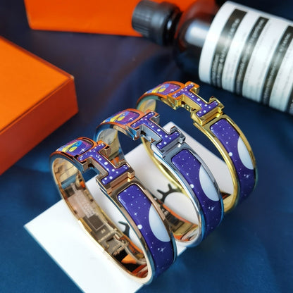 [Gaonasi]H STAR AND MOON BRACELET 12MM