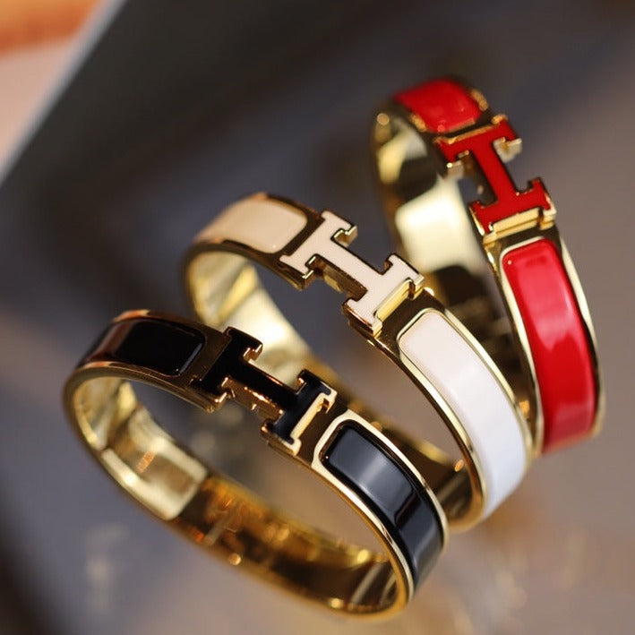 [Gaonasi]H BRACELET 12MM GOLD