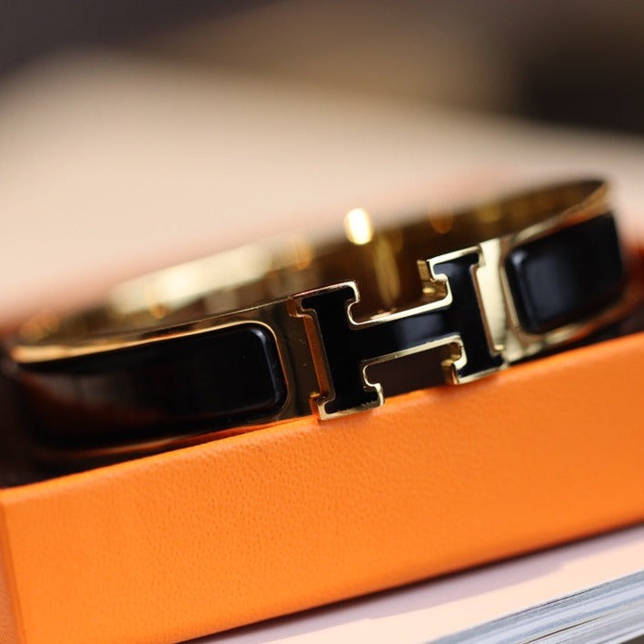 [Gaonasi]H BRACELET 12MM GOLD