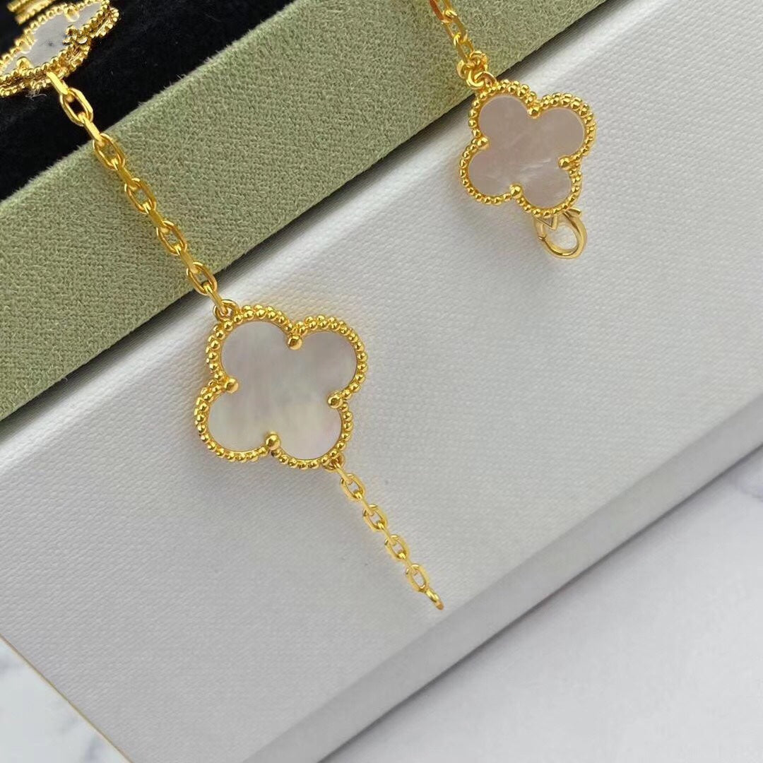 [Gaonasi]MAGIC CLOVER MOP GOLD BRACELET 5 MOTIFS