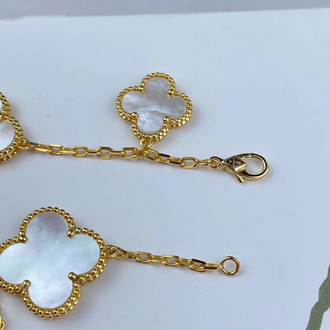[Gaonasi]MAGIC CLOVER MOP GOLD BRACELET 5 MOTIFS