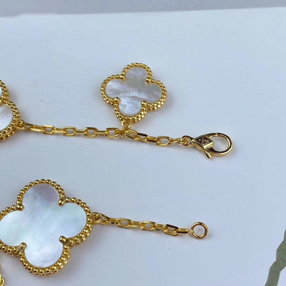 [Gaonasi]MAGIC CLOVER MOP GOLD BRACELET 5 MOTIFS