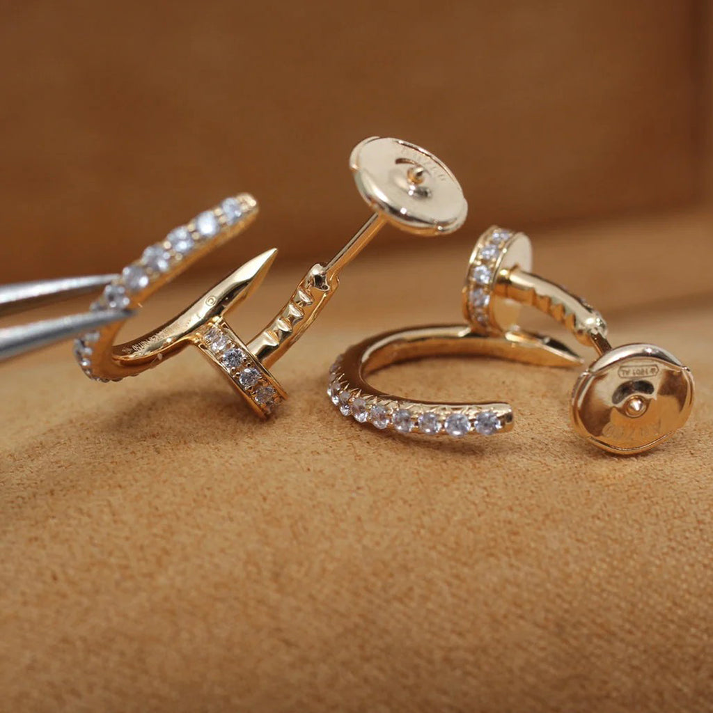 [Gaonasi Jewelry]JUSTE FULL DIAMOND SMALL EARRINGS