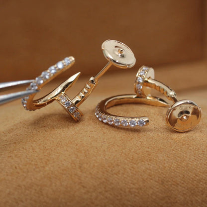 [Gaonasi Jewelry]JUSTE FULL DIAMOND SMALL EARRINGS