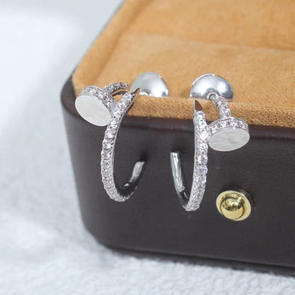 [Gaonasi Jewelry]JUSTE FULL DIAMOND SMALL EARRINGS