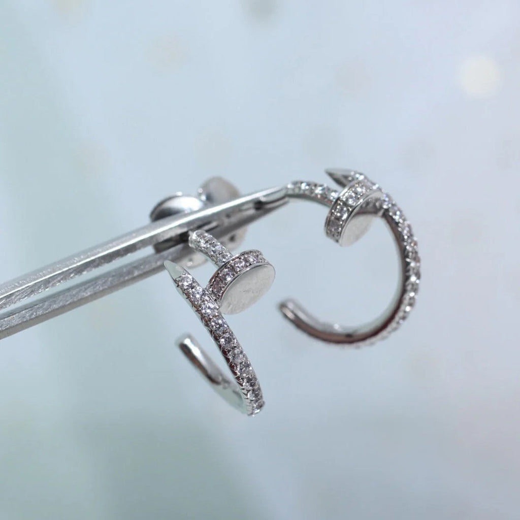 [Gaonasi Jewelry]JUSTE FULL DIAMOND SMALL EARRINGS