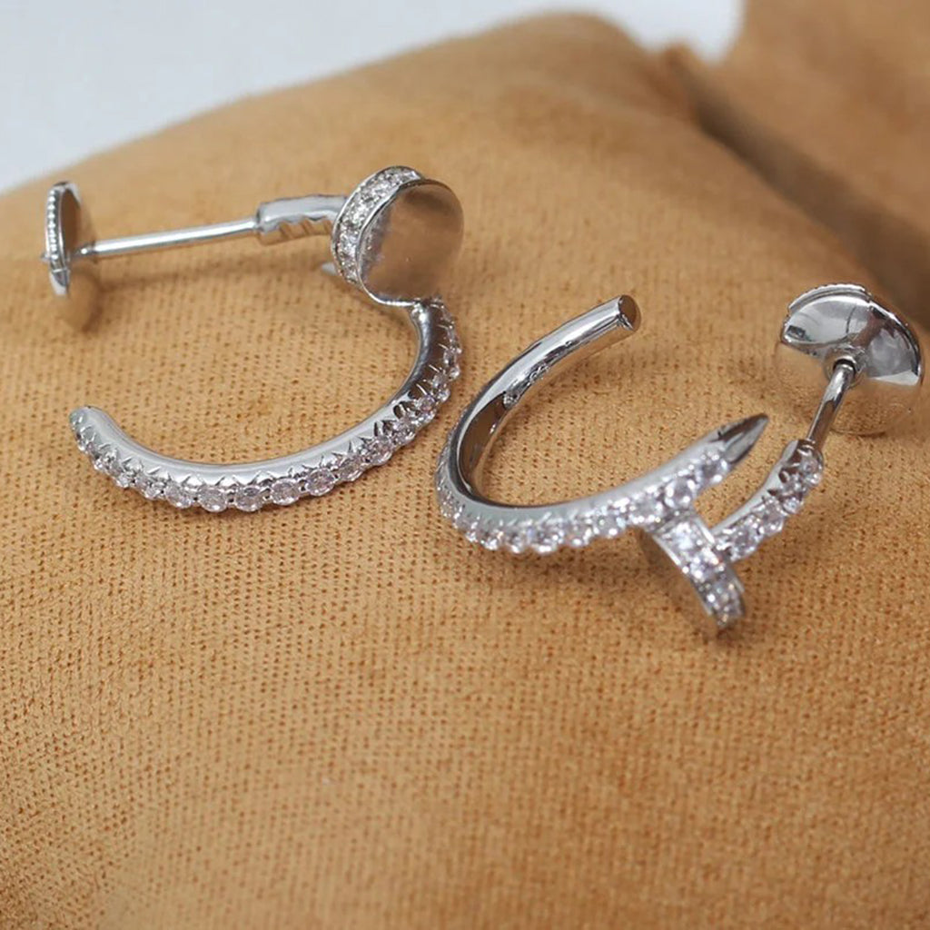 [Gaonasi Jewelry]JUSTE FULL DIAMOND SMALL EARRINGS