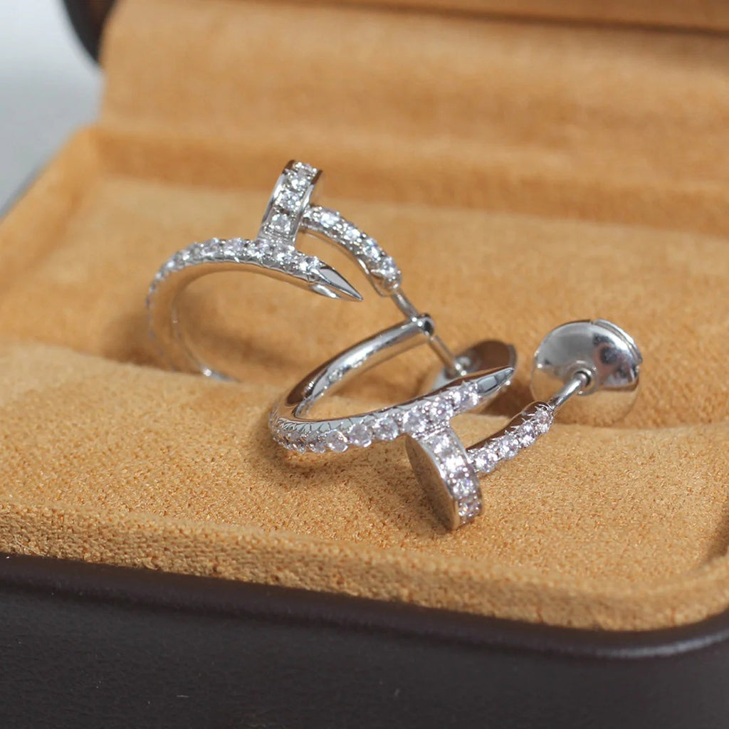 [Gaonasi Jewelry]JUSTE FULL DIAMOND SMALL EARRINGS