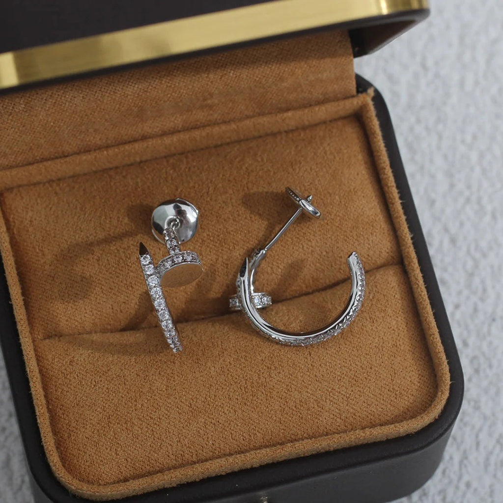 [Gaonasi Jewelry]JUSTE FULL DIAMOND SMALL EARRINGS