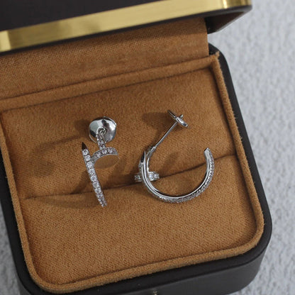 [Gaonasi Jewelry]JUSTE FULL DIAMOND SMALL EARRINGS