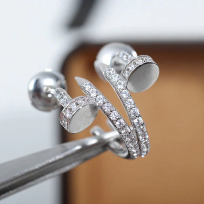 [Gaonasi Jewelry]JUSTE FULL DIAMOND SMALL EARRINGS