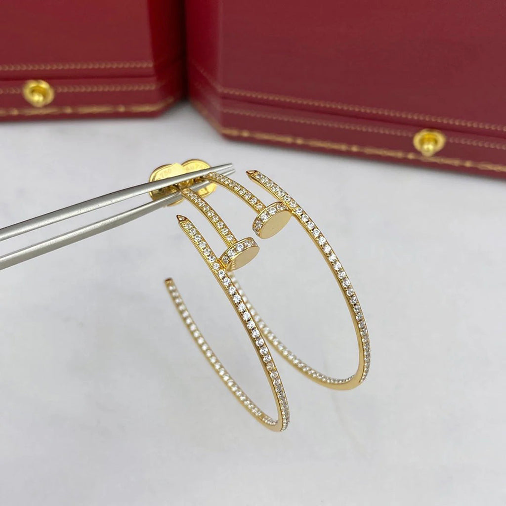 [Gaonasi Jewelry]JUSTE FULL DIAMOND LARGE EARRINGS