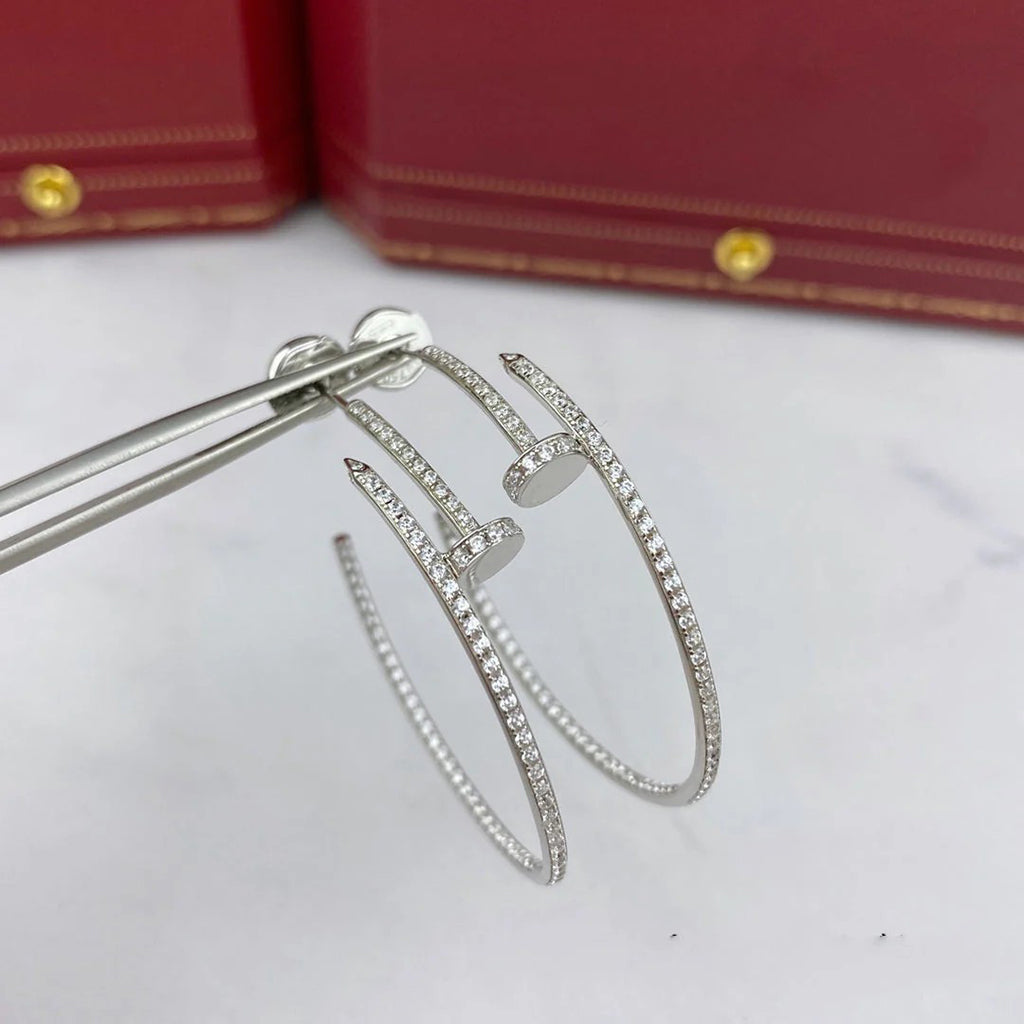 [Gaonasi Jewelry]JUSTE FULL DIAMOND LARGE EARRINGS