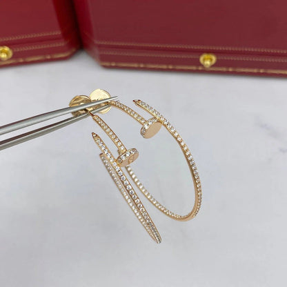 [Gaonasi Jewelry]JUSTE FULL DIAMOND LARGE EARRINGS