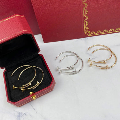 [Gaonasi Jewelry]JUSTE FULL DIAMOND LARGE EARRINGS