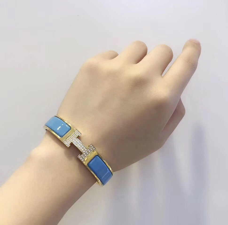 [Gaonasi]H CLOUD BLUE BRACELET GOLD DIAMOND