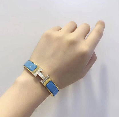 [Gaonasi]H CLOUD BLUE BRACELET GOLD DIAMOND