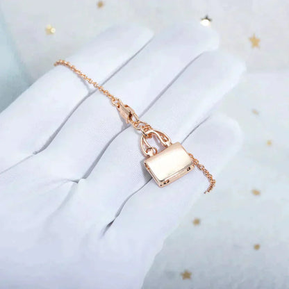 [Gaonasi]AMULETTE PEDANT ROSE GOLD NECKLACE