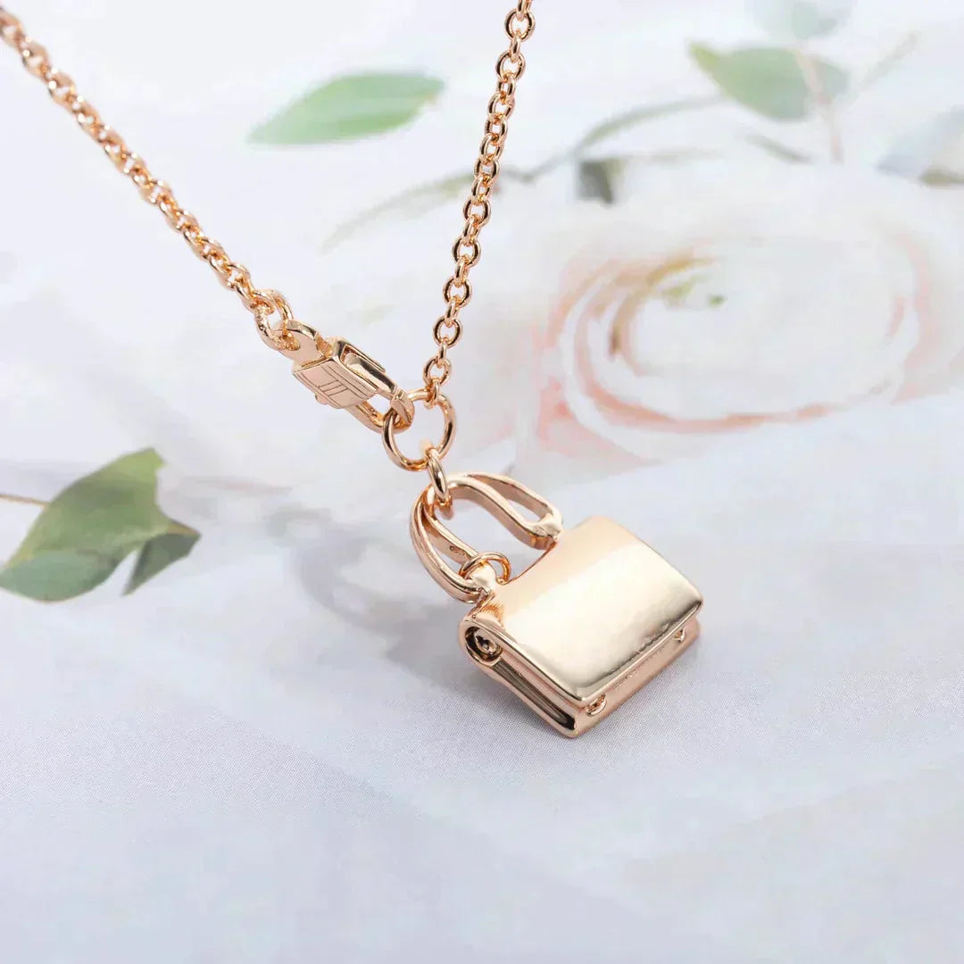 [Gaonasi]AMULETTE PEDANT ROSE GOLD NECKLACE