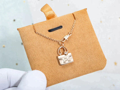 [Gaonasi]AMULETTE PEDANT ROSE GOLD NECKLACE
