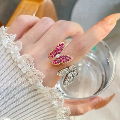 [Gaonasi]TWIN BUTTERFLY DIAMOND RING
