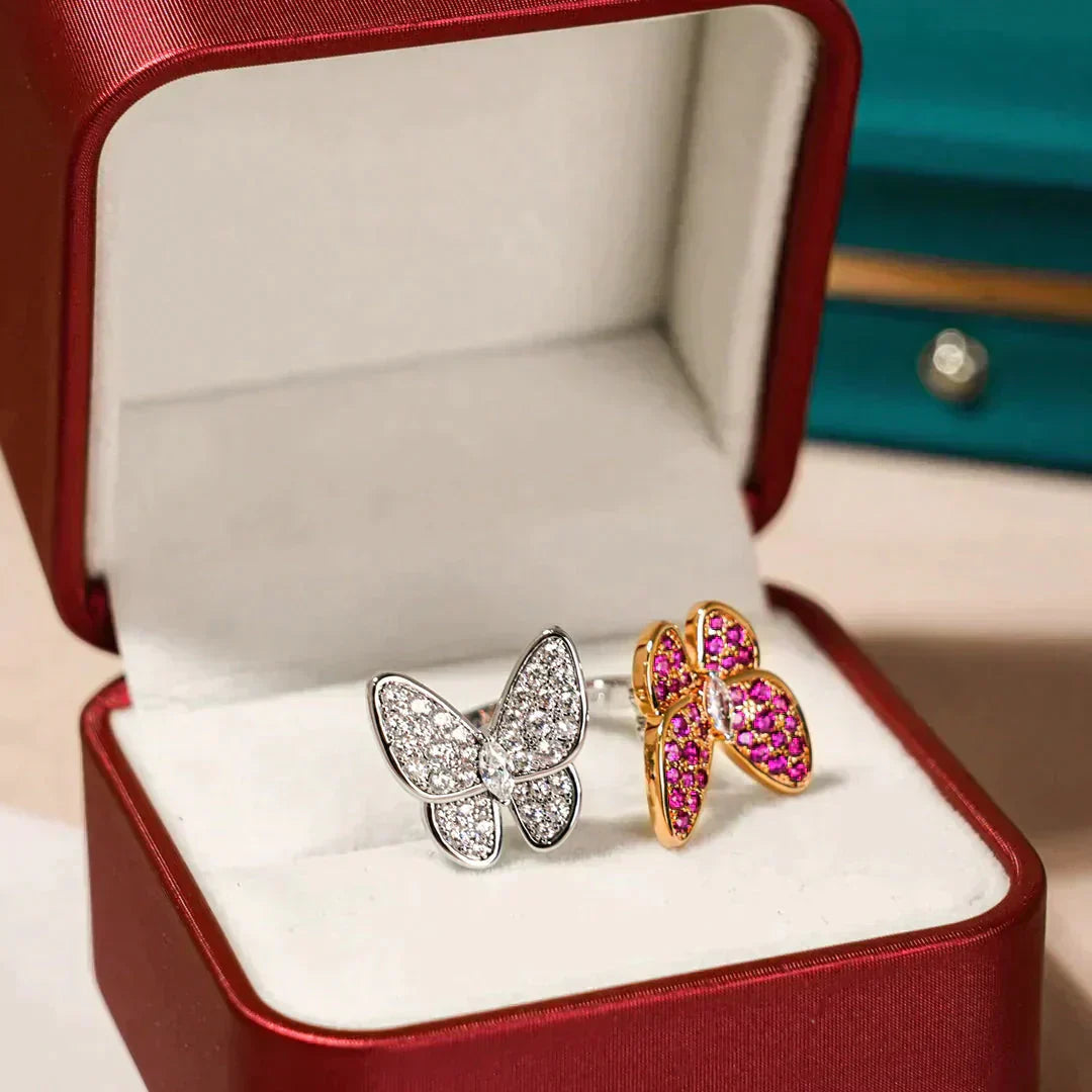 [Gaonasi]TWIN BUTTERFLY DIAMOND RING