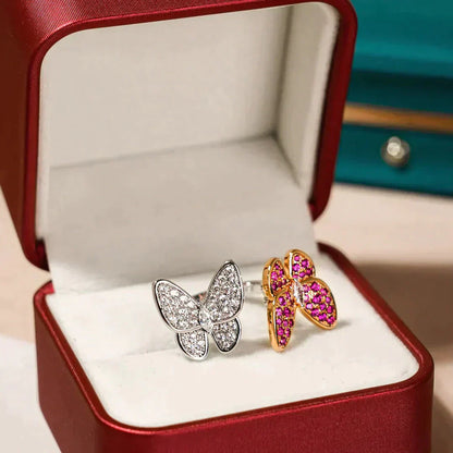 [Gaonasi]TWIN BUTTERFLY DIAMOND RING