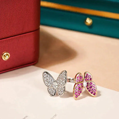 [Gaonasi]TWIN BUTTERFLY DIAMOND RING