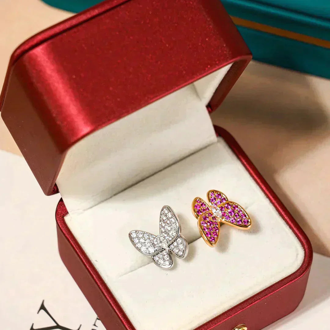 [Gaonasi]TWIN BUTTERFLY DIAMOND RING