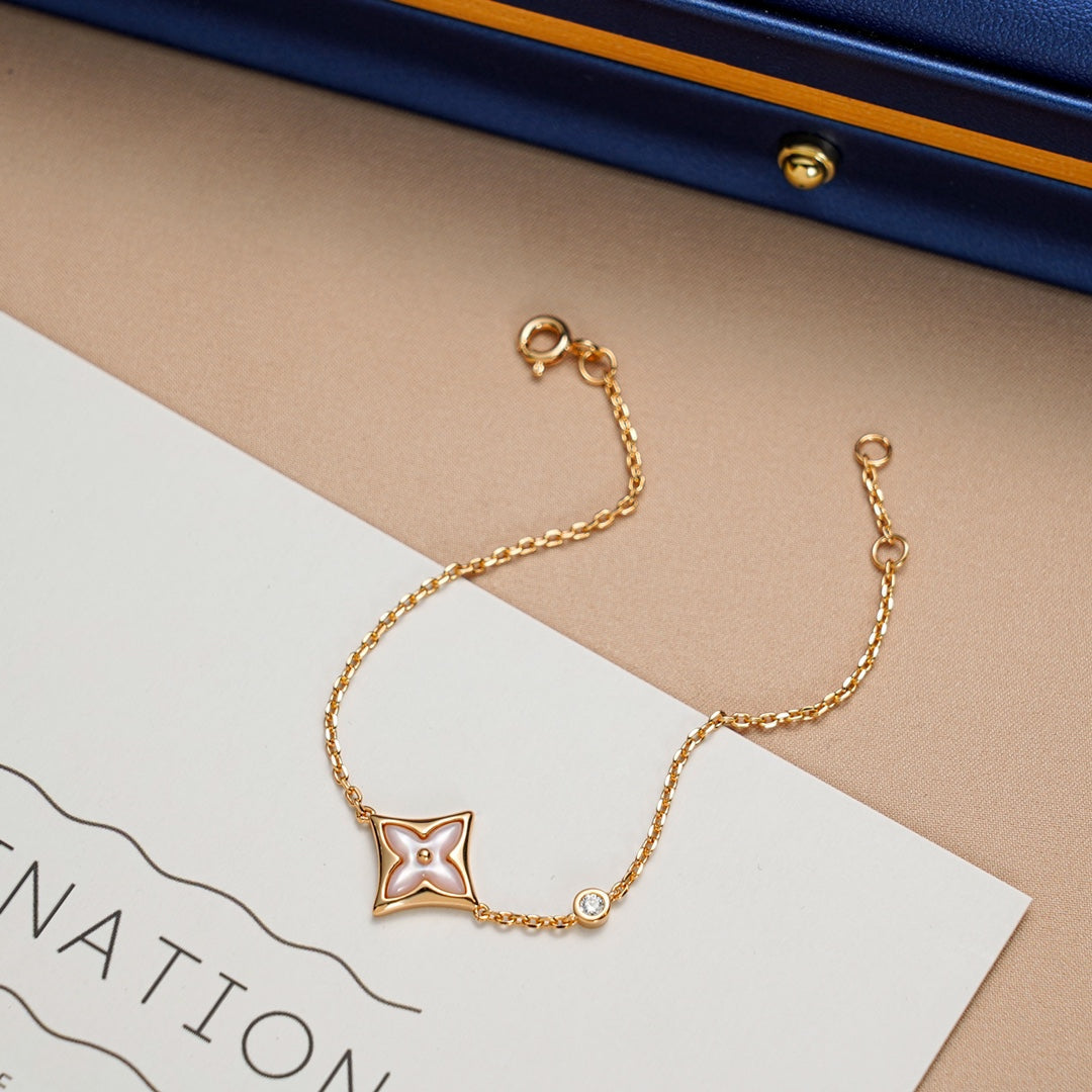 [Gaonasi]STAR 1 DIAMOND PINK GOLD BRACELET