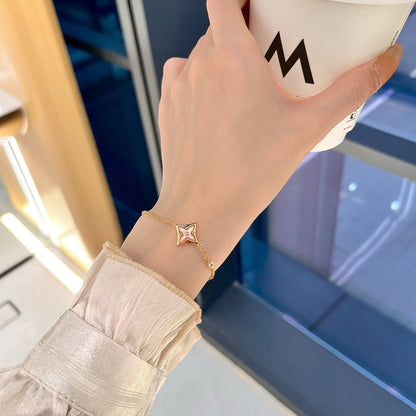 [Gaonasi]STAR 1 DIAMOND PINK GOLD BRACELET