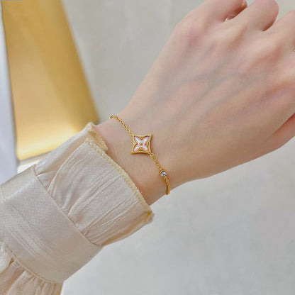 [Gaonasi]STAR 1 DIAMOND PINK GOLD BRACELET