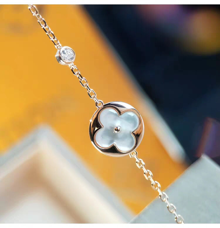 [Gaonasi]SUN MOP GOLD 1 DIAMOND NECKLACE
