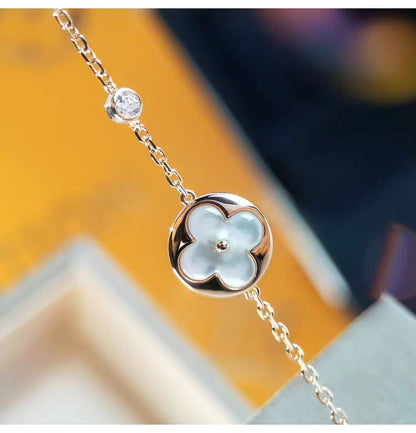 [Gaonasi]SUN MOP GOLD 1 DIAMOND NECKLACE