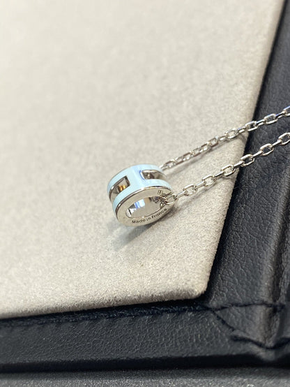 [Gaonasi]POP H LIGHT BLUE NECKLACE