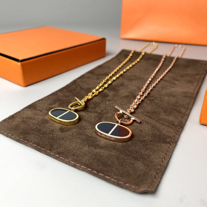 [Gaonasi]CHAINE VERSO BLACK CERAMIC NECKLACE
