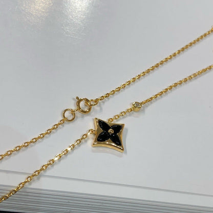 [Gaonasi]STAR BLACK MOP NECKLACE
