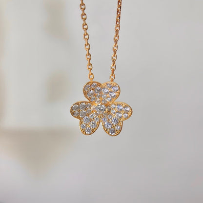 [Gaonasi]FLOWER DIAMOND NECKLACE