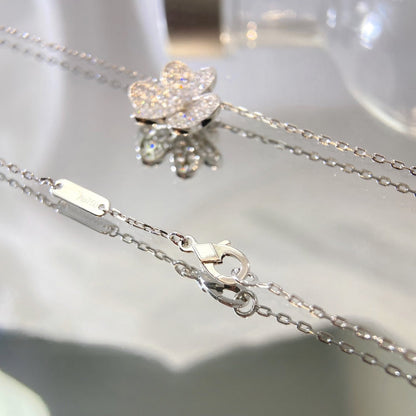 [Gaonasi]FLOWER DIAMOND NECKLACE