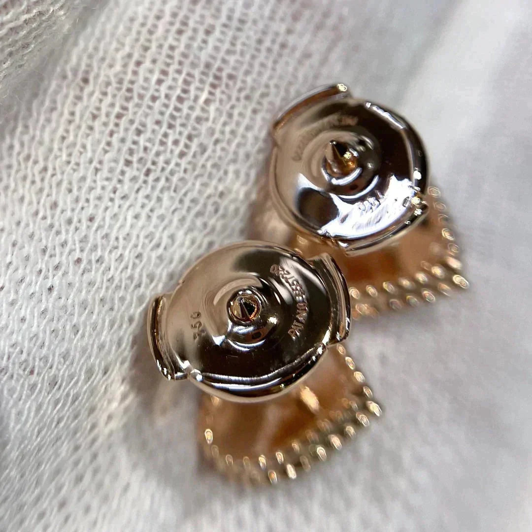 [Gaonasi]HEART CARNELIAN STUD EARRINGS