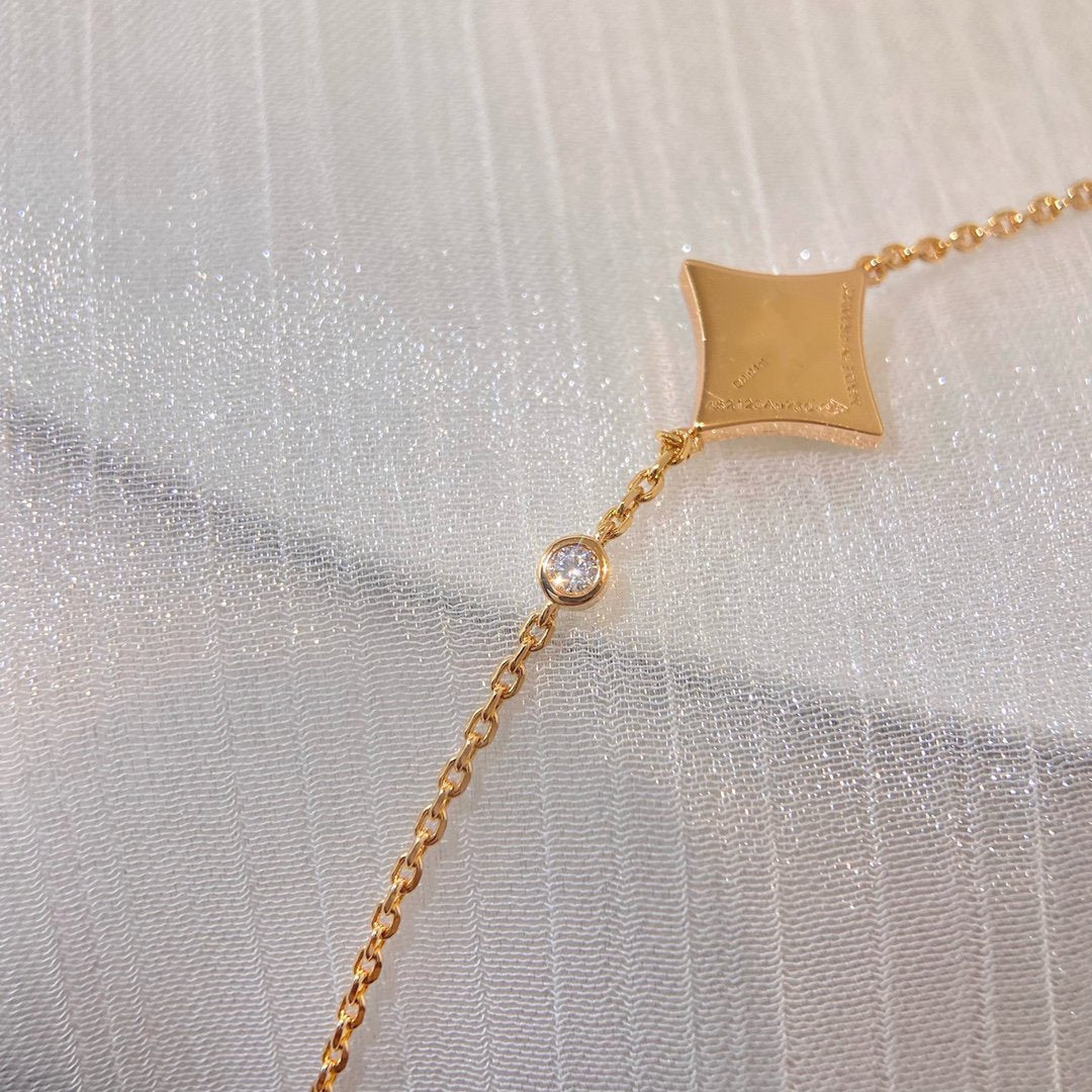 [Gaonasi]COLOR STAR CARNELIAN PINK GOLD DIAMOND BRACELET